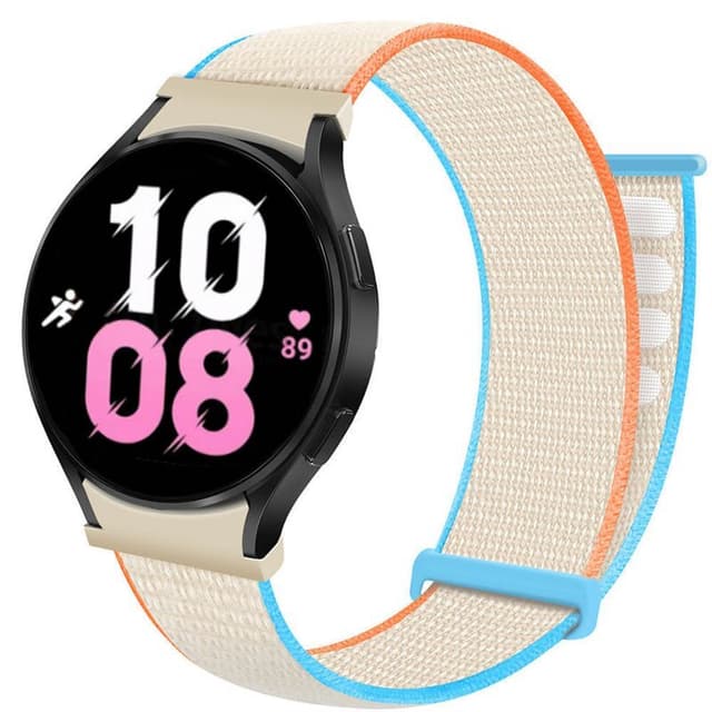 Nylon Armbånd  No-Gap Samsung Galaxy Watch 5 (40mm) - Cream