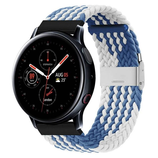 Flettet elastisk armbånd Samsung Galaxy Watch Active 2 (44mm) - bluew