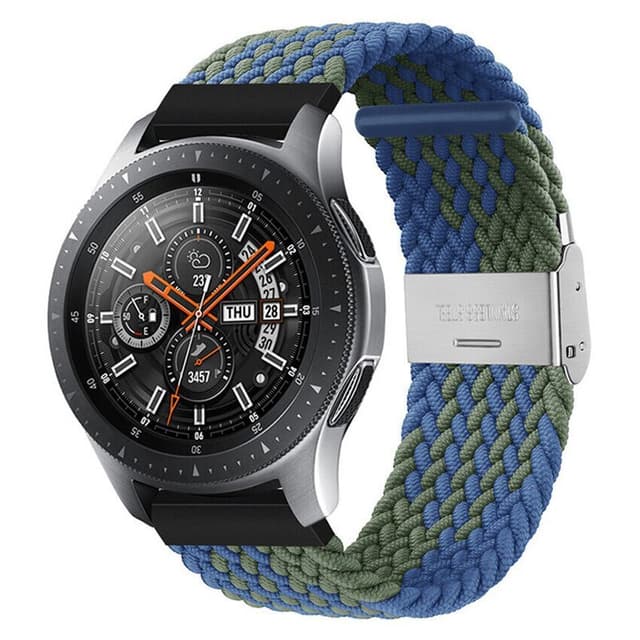 Flettet Elastik Armbånd Samsung Galaxy Watch 46mm - blågrøn