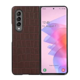 Krokotiilinahkainen kuori Samsung Galaxy Z Fold 4 - Ruskea