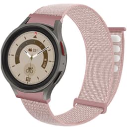 Nylon Armbånd  No-Gap Samsung Galaxy Watch 5 Pro (45mm) - Pink Sand