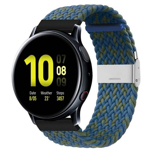 Flettet elastisk armbånd Samsung Galaxy Watch Active 2 (40mm) - blåg