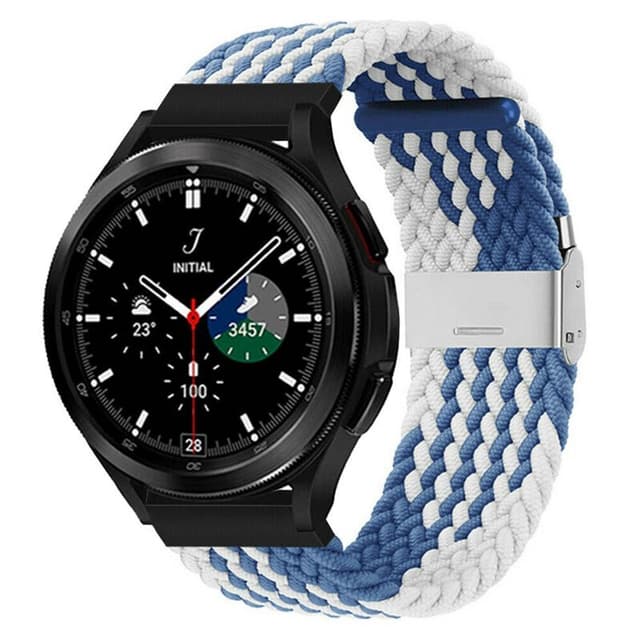 Flettet Elastik Armbånd Samsung Galaxy Watch 4 Classic (46mm) - Blåh
