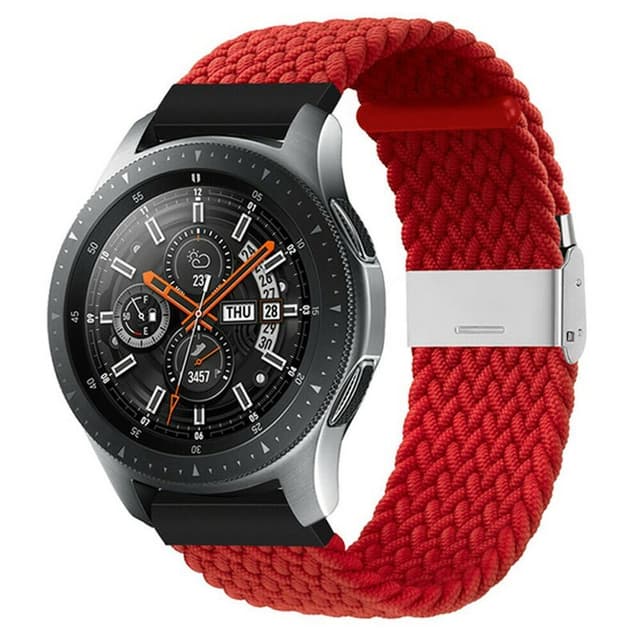 Flätat Elastiskt Armband Samsung Galaxy Watch 46mm - Mörkröd