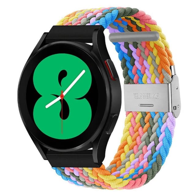 Flettet Elastik Armbånd Samsung Galaxy Watch 4 (44mm) - light rainbow