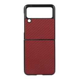 Hiilikuituinen kuori Samsung Galaxy Z Flip 4 - Punainen