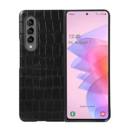 Krokotiilinahkainen kuori Samsung Galaxy Z Fold 4 - Musta