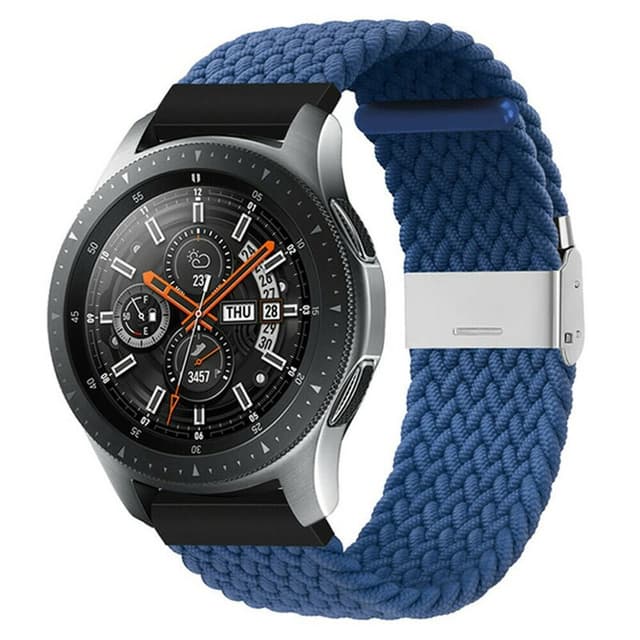 Flettet Elastik Armbånd Samsung Galaxy Watch 46mm - Blå