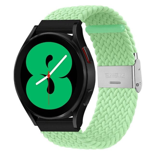 Flettet Elastik Armbånd Samsung Galaxy Watch 4 (44mm) - pistachio