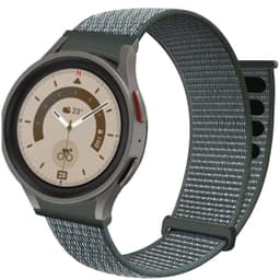 Nylon armbånd No-Gap Samsung Galaxy Watch 5 Pro (45mm) - Storm Grey