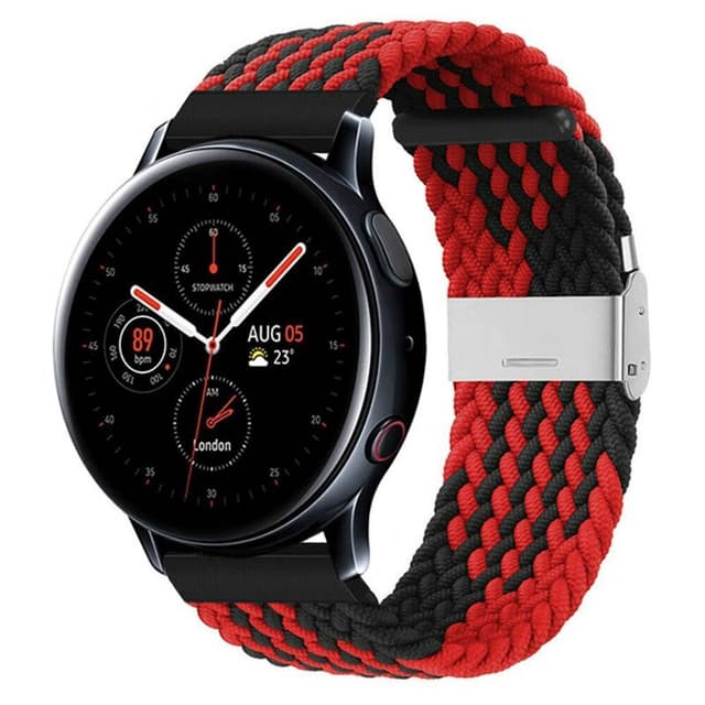 Flettet elastisk armbånd Samsung Galaxy Watch Active 2 (44mm) - Rød/