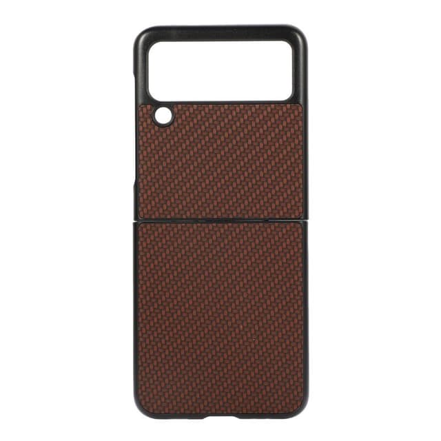 Kolfiber skal Samsung Galaxy Z Flip 4 - Brun