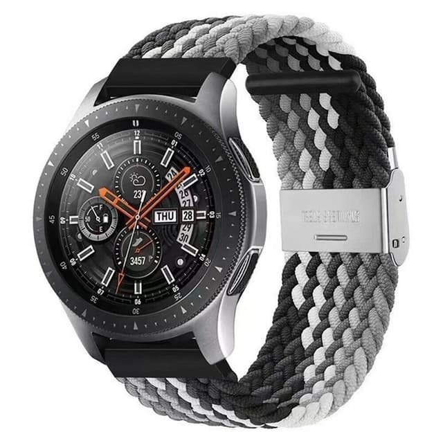 Flettet Elastik Armbånd Samsung Galaxy Watch 46mm - Sorthvid