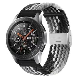 Punottu elastinen rannekoru Samsung Galaxy Watch 46mm - Musta/Valkoine