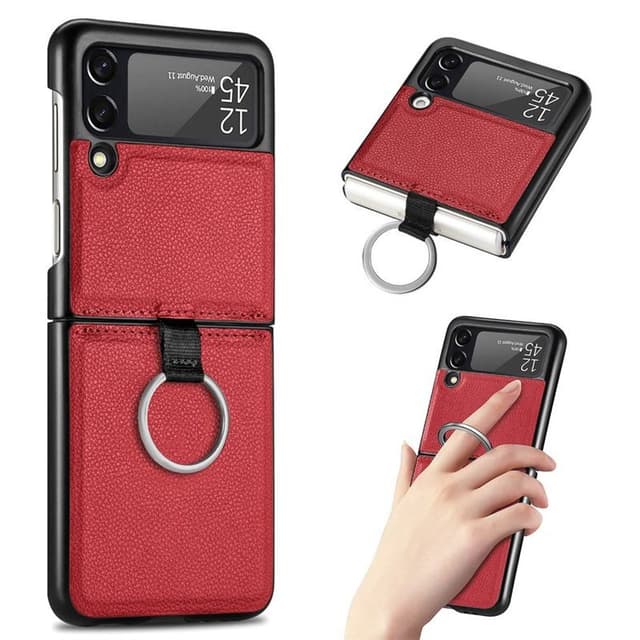 Ring Cover Samsung Galaxy Z Flip 4 - Rød
