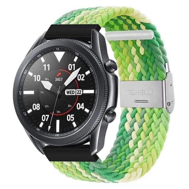 Flettet Elastik Armbånd Samsung Galaxy Watch 3 (45mm) - Gradientgreen