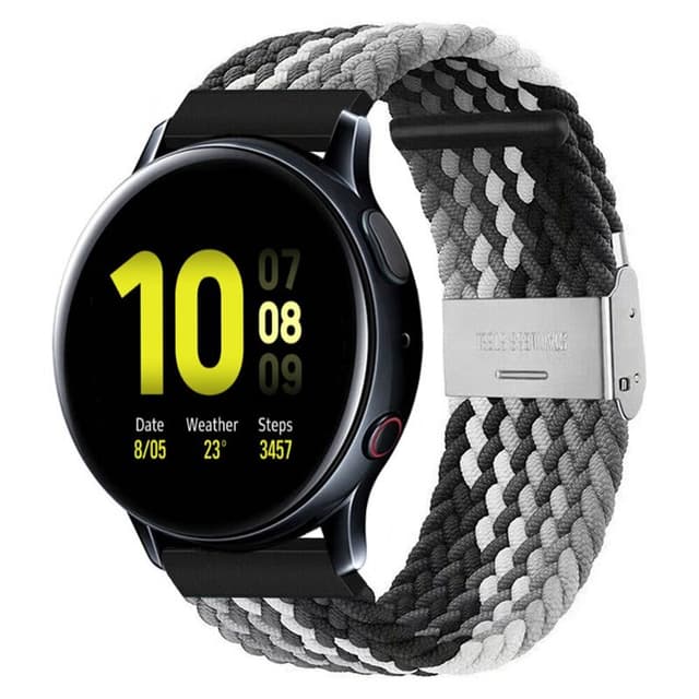 Flettet Elastik Armbånd Samsung Galaxy Watch Active 2 (40mm) - Sorthv
