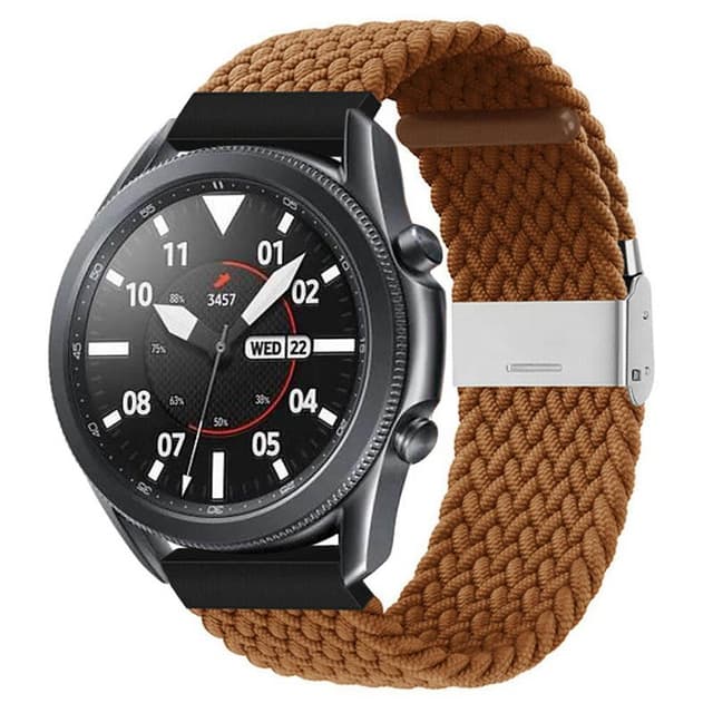 Flettet Elastik Armbånd Samsung Galaxy Watch 3 (45mm) - Brun