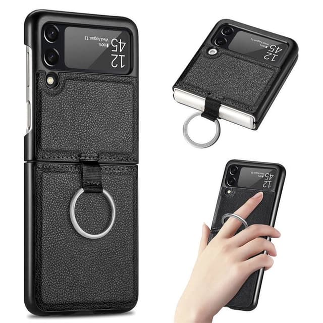 Ring kotelo Samsung Galaxy Z Flip 4 - Musta