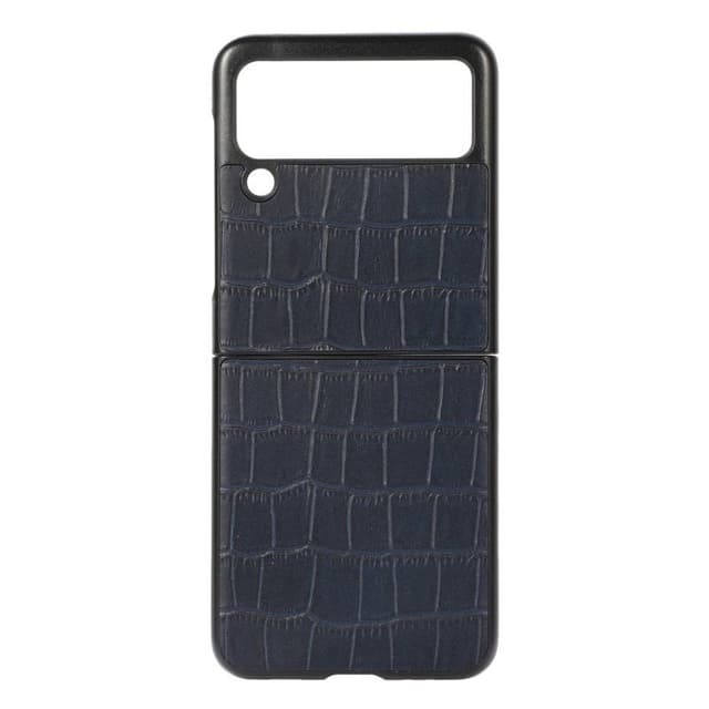 Krokotiilinahkainen kuori Samsung Galaxy Z Flip 4 - Sininen