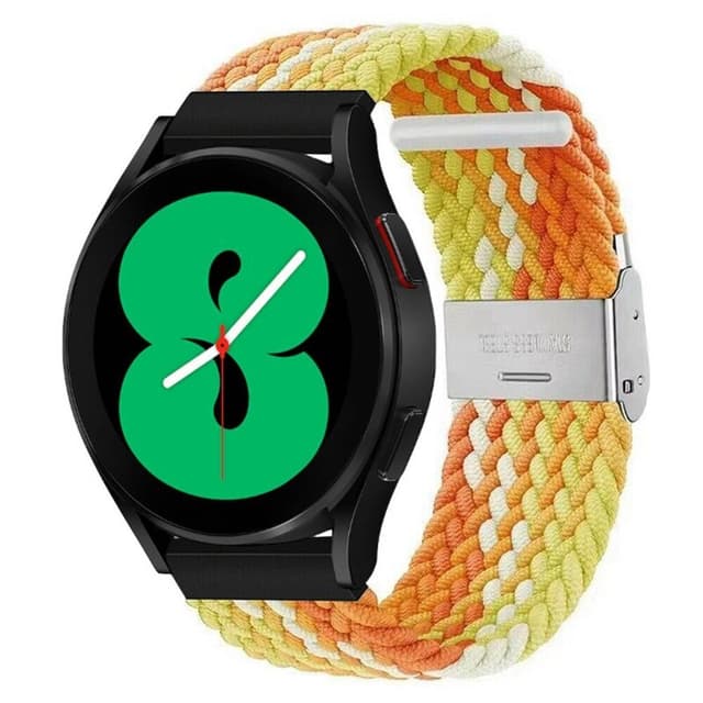 Flettet Elastik Armbånd Samsung Galaxy Watch 4 (44mm) - Gradientorang