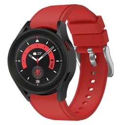 Silikone Armbånd No-Gap Samsung Galaxy Watch 5 Pro (45mm) -Rød