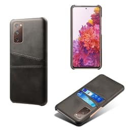 SKALO Samsung S20 FE PU-Läder Korthållare Skal - Svart
