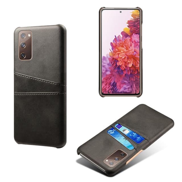 SKALO Samsung S20 FE PU-nahkainen Korttikotelo - Musta