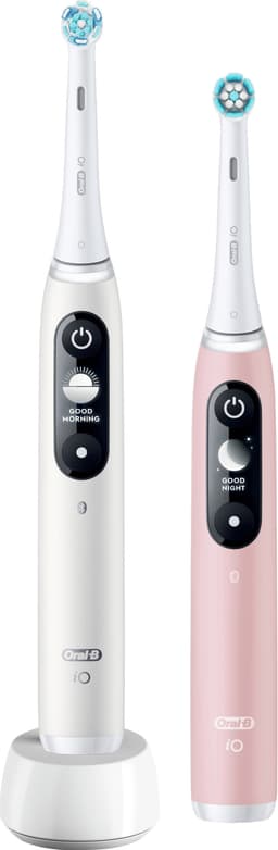 Oral-B iO6 Sensitive sähköhammasharja tuplapakkaus 378198 (val./pink.)