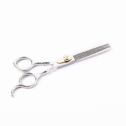 Frisörsax för hårförtunning / urtunningssax Silver
