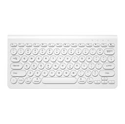 Mini trådløst dual-mode tastatur Bluetooth tastatur hvid