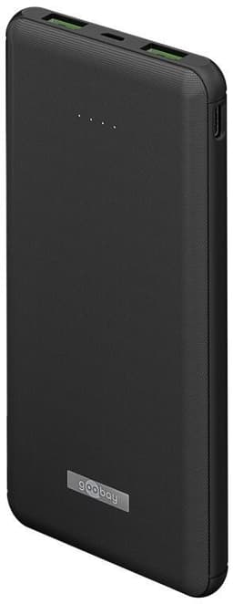 Goobay Trådløs hurtig opladning Powerbank 10.000 mAh (USB-CPD, QC 3.0)