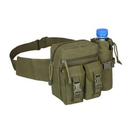 Tactical midjeväska med flaskhållare Militärgrön