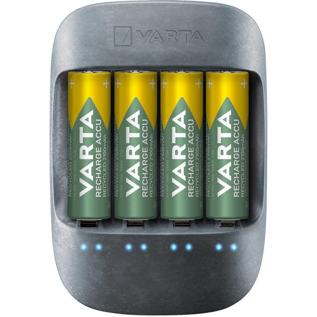 Eco Charger Miljøvenlig oplader 4xAA 2100mAh