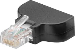 Liitinlohko 8-nastainen > RJ45 uros (8P8C)