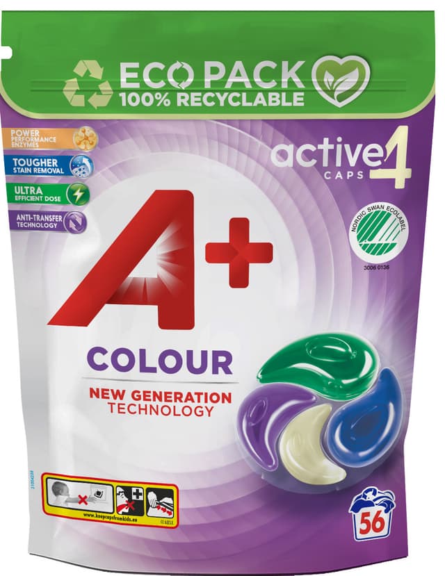 A+ Active Colour vaskekapsler ACTIVE4COLORCAPS