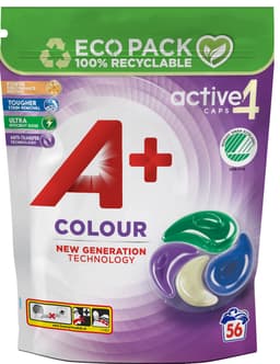A+ Active Colour tvättkapslar ACTIVE4COLORCAPS (56st)