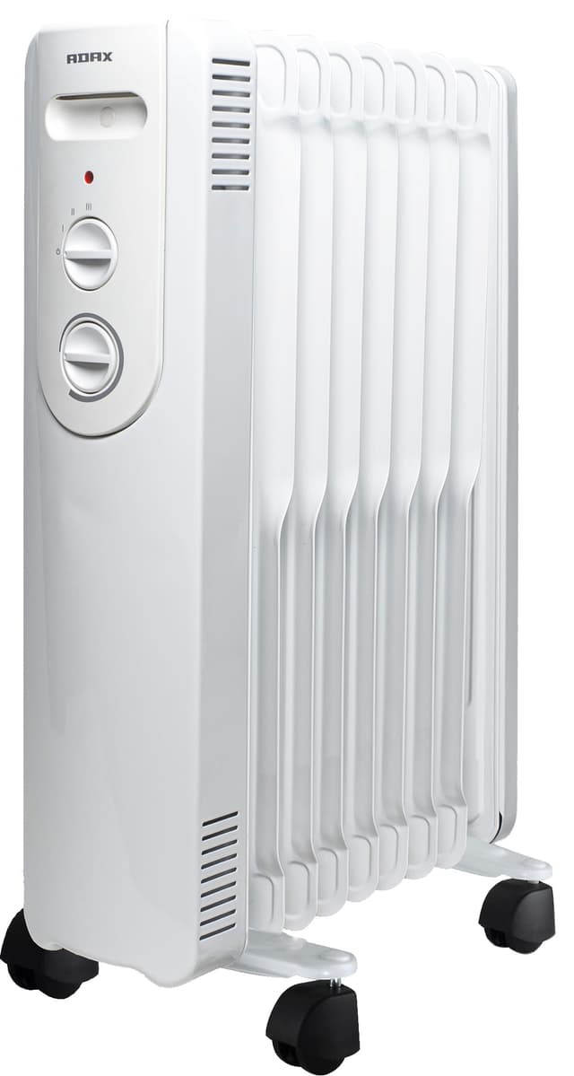 ADAX Öljytäytteinen lattiaradiaattori 230V termostaatilla ja 3 tehoportaalla, Nova 20 800W-1200W-2000W, H650 / L470 / D300 MM