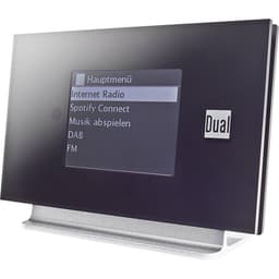 Internet radio-adapter Dual IR 3A DAB+, FM DLNA-kompatibel, Spotify Sort, Sølv