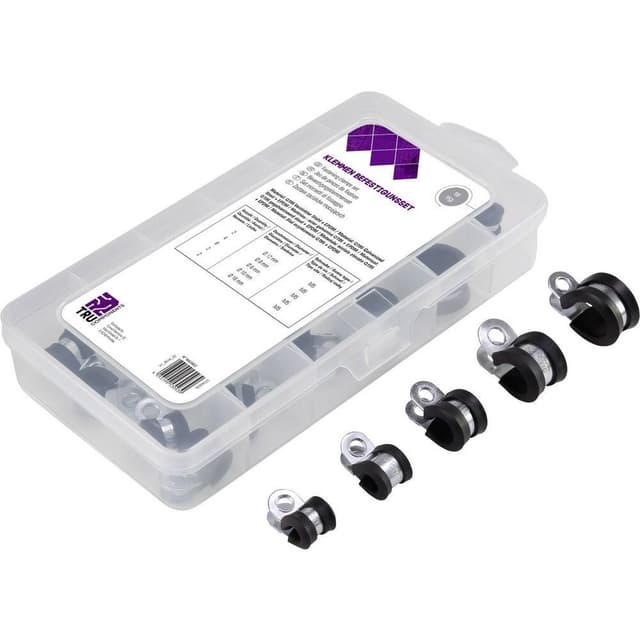 TRU COMPONENTS TC-6649812 93038c437 Fästklämma 18 delar