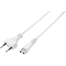Basetech BT-2337944 Ström Strömsladd Vit 3.00 m