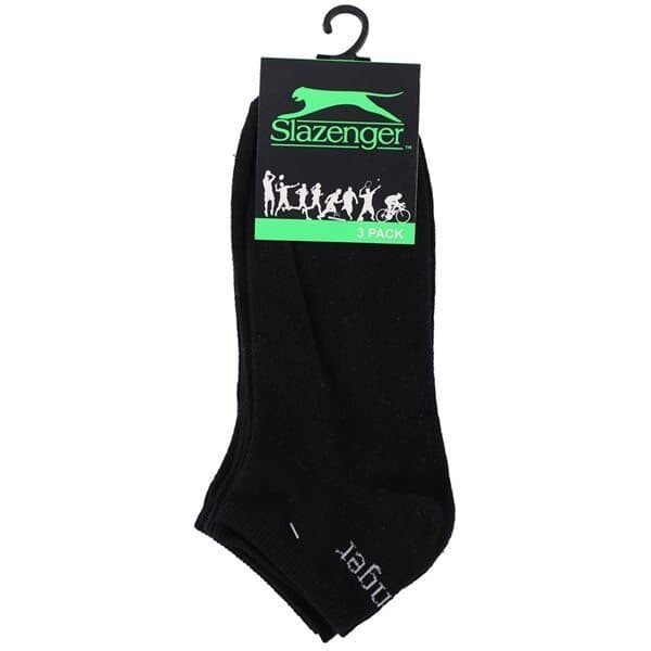 Slazenger Sneakersstrumpor 3-par 43-46 - svart