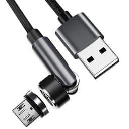 INF Magnetisk ladekabel med Micro USB stik Sort 1 m