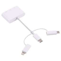 Memorycardlæser med USB-C, MicroUSB og Lightning