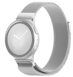 SKALO Milanese Loop till Samsung Watch Active2 40mm - Silver