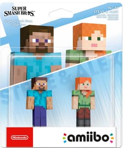 Nintendo Amiibo-figurer - Super Smash Bros. Col. - Steve og Alex