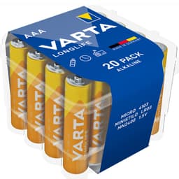 Varta Longlife AAA / LR03 batteri 20-pak