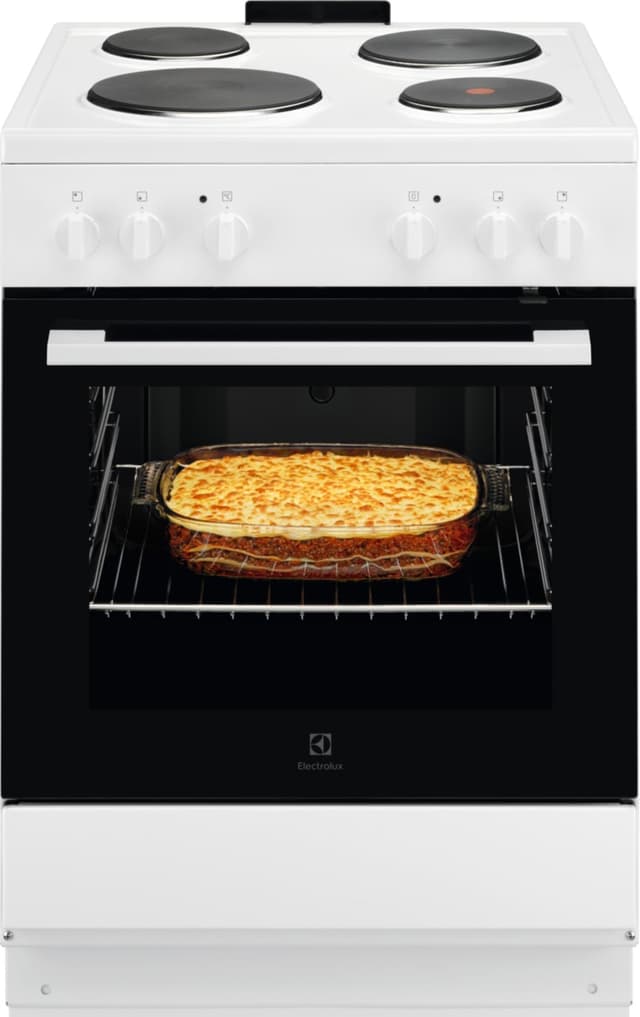 Electrolux Serie 300 Gjutjärnsspis LKS6000S0W (60cm 400 volt)