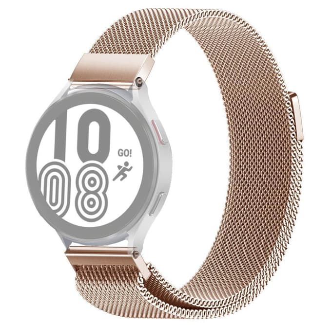 SKALO Milanese Loop til Samsung Watch 4 40mm - Rosa guld