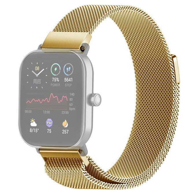 SKALO Milanese Loop to Amazfit Bip/Bip U/Bip U Pro/Bip S - Kulta